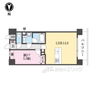 清~きよら~西大寺・南町【2階】の間取り