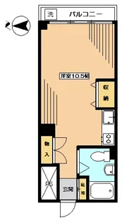 マンションVIP新宿柏木【6階】の間取り