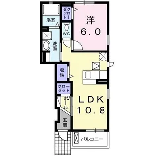 エアリーシーズンII【1階】の間取り