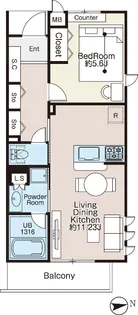 パークサイド永福【2階】の間取り