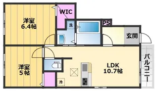 サジュールK 2【1階】の間取り
