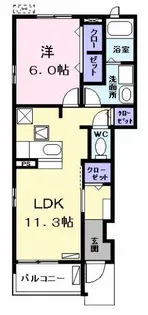 パークサイドあすなろ【1階】の間取り