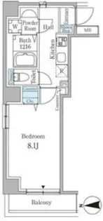 ラディーチェ芝【2階】の間取り