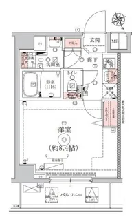 エストゥルース東向島【4階】の間取り