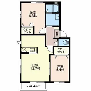 ラルミエール【2階】の間取り