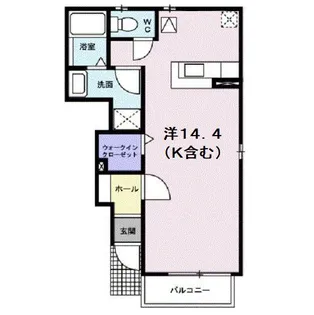メゾンアルモニー【1階】の間取り