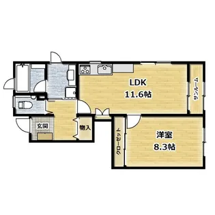 ウィステリアIII【1階】の間取り