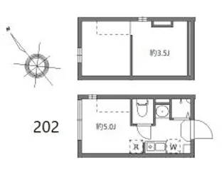 メゾンドブルーム平井【2階】の間取り