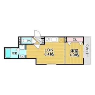 グリッター上新庄【3階】の間取り