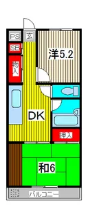 武蔵野ベルハイツ【3階】の間取り