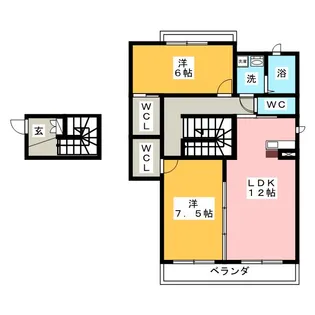 ジョイハイツ徳川園【3階】の間取り