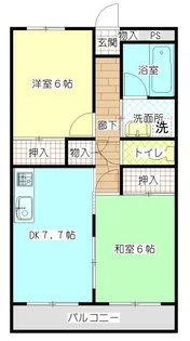 ホークヒルズII【2階】の間取り