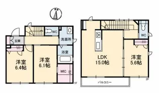 カノンハウス【1階】の間取り