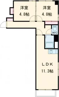 グレイス表町【7階】の間取り