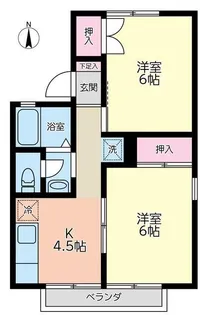 コーポ和田V【2階】の間取り