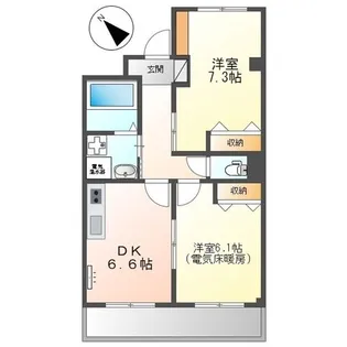 RAFFINO美園【2階】の間取り