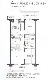グリーンヒルソウブ【1階】の間取り
