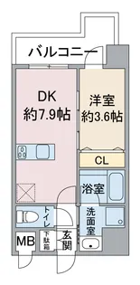ブルーガーデン紫苑【4階】の間取り