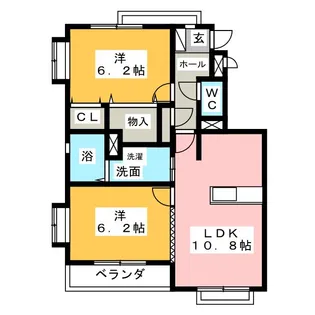 ワイズビーハイツ【3階】の間取り