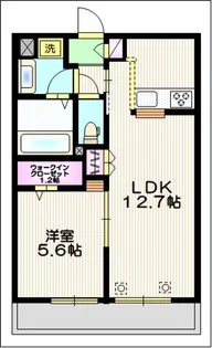 BELLE CASCADE AKABANE【1階】の間取り