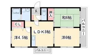 ハイツ神田【2階】の間取り