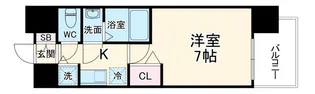 プレサンス名古屋STATIONサティナ【8階】の間取り