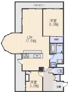 エクセレント旭川【3階】の間取り