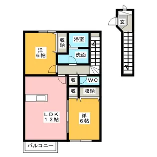 ラーゼンパークIII【2階】の間取り