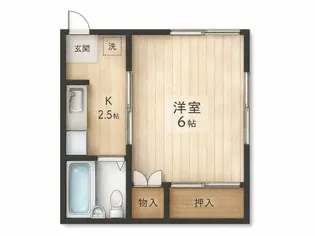 牧村アパート【2階】の間取り