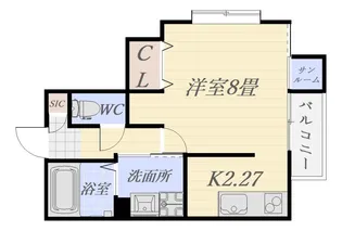 ロゼモア【3階】の間取り