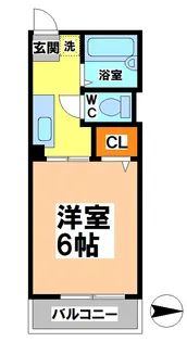 シティハイムカーサ武蔵野(カーサ武蔵野)【1階】の間取り
