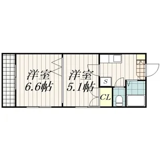 コスモ椿森【2階】の間取り