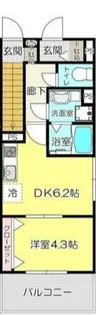 HILLS松山【1階】の間取り