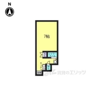小若江スカイハイツ【4階】の間取り