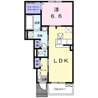 コリン ボヌールA【1階】の間取り