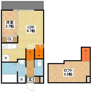 MODERN PALAZZO 諫早Kai【2階】の間取り