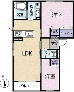 シャーメゾン北野N【1階】の間取り