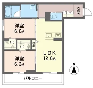 クリスターロ【3階】の間取り
