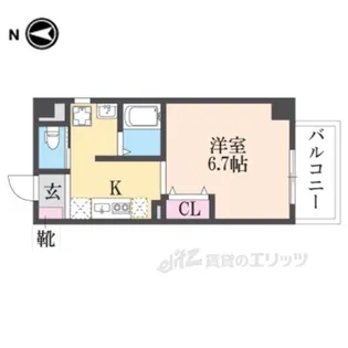 みおつくし布施【9階】の間取り