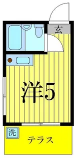 ハイツ・パレット【1階】の間取り