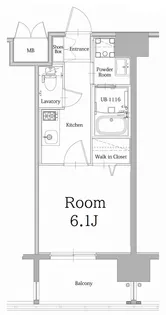 エンクレスト大手門GLOW【13階】の間取り