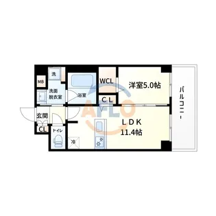 PLAISIR CAMPHRIER【5階】の間取り