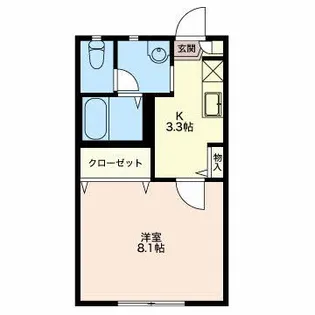 ディアス 雅【1階】の間取り