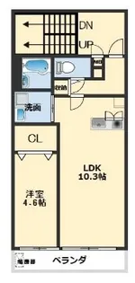 クリスタルビル【3階】の間取り