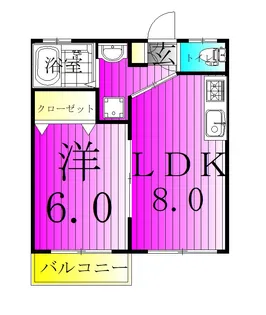ブランシェ五反野【1階】の間取り
