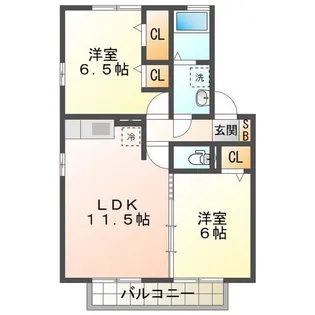 オエステ バージェ【2階】の間取り