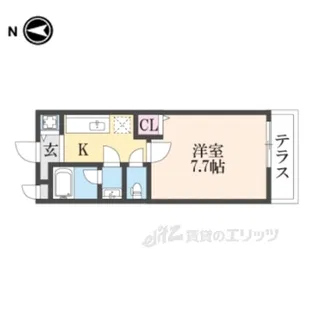 レジデンス石切【2階】の間取り