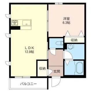 メゾン ドゥ ヴェリエール【1階】の間取り
