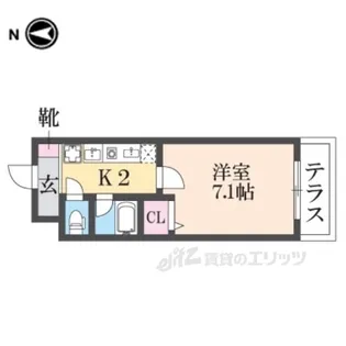 レジスコート東難波1【1階】の間取り