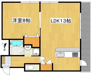 サンスカイハウス堀江【2階】の間取り